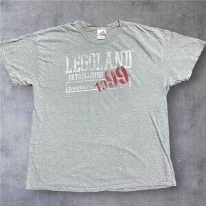 Legoland California Vintage 1999 Collegiate Logo Grey T-Shirt Men's Size XL